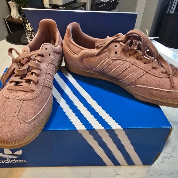[JI3209] Adidas Originals Mens Samba OG Warm Clay Wonder Taupe *NEW* SIZE 10 - Picture 4 of 14
